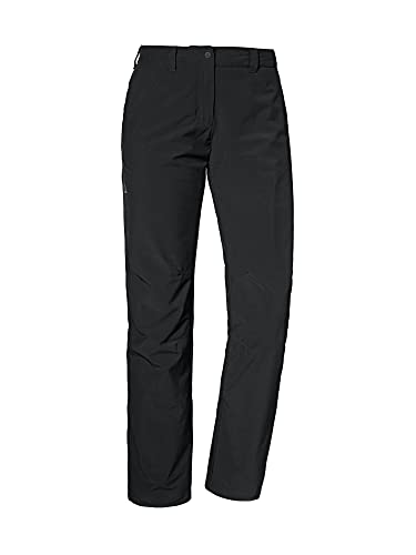 Schöffel Damen Pants Engadin1 Warm L, warme Wanderhose mit 4 Wege-Stretch, robuste Thermohose mit vorgeformtem Knie und verstellbarem Bund, black, 18 im Sale